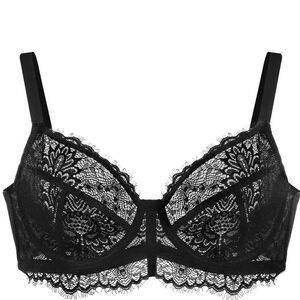 Chic Black Lace Underwire Bra